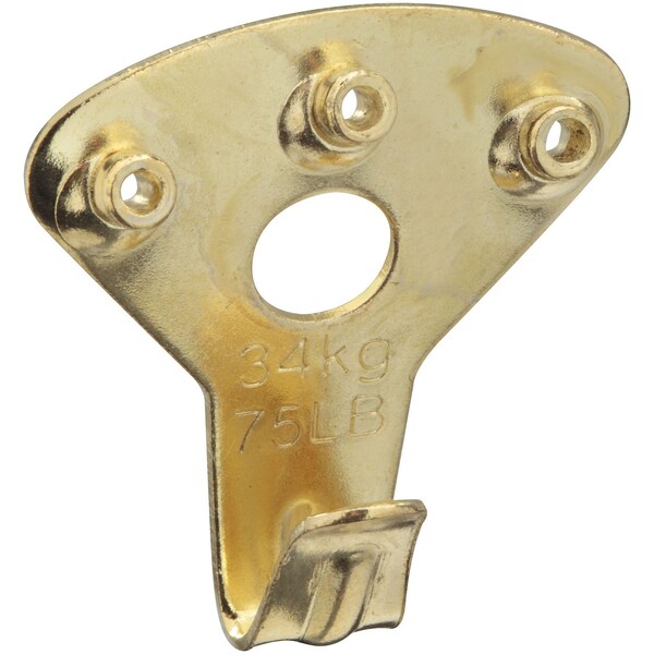 National Hardware National Hardware Brass-Plated Picture Hanger 75 lb N260-109 - main